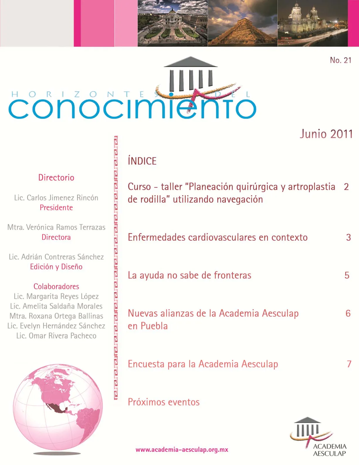 Portada Horizontes del Conocimiento No. 21 | Junio 2011