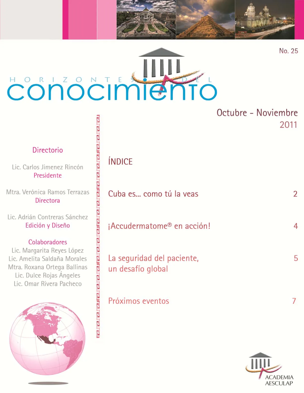 Portada Horizontes del Conocimiento No. 25 | Octubre 2011
