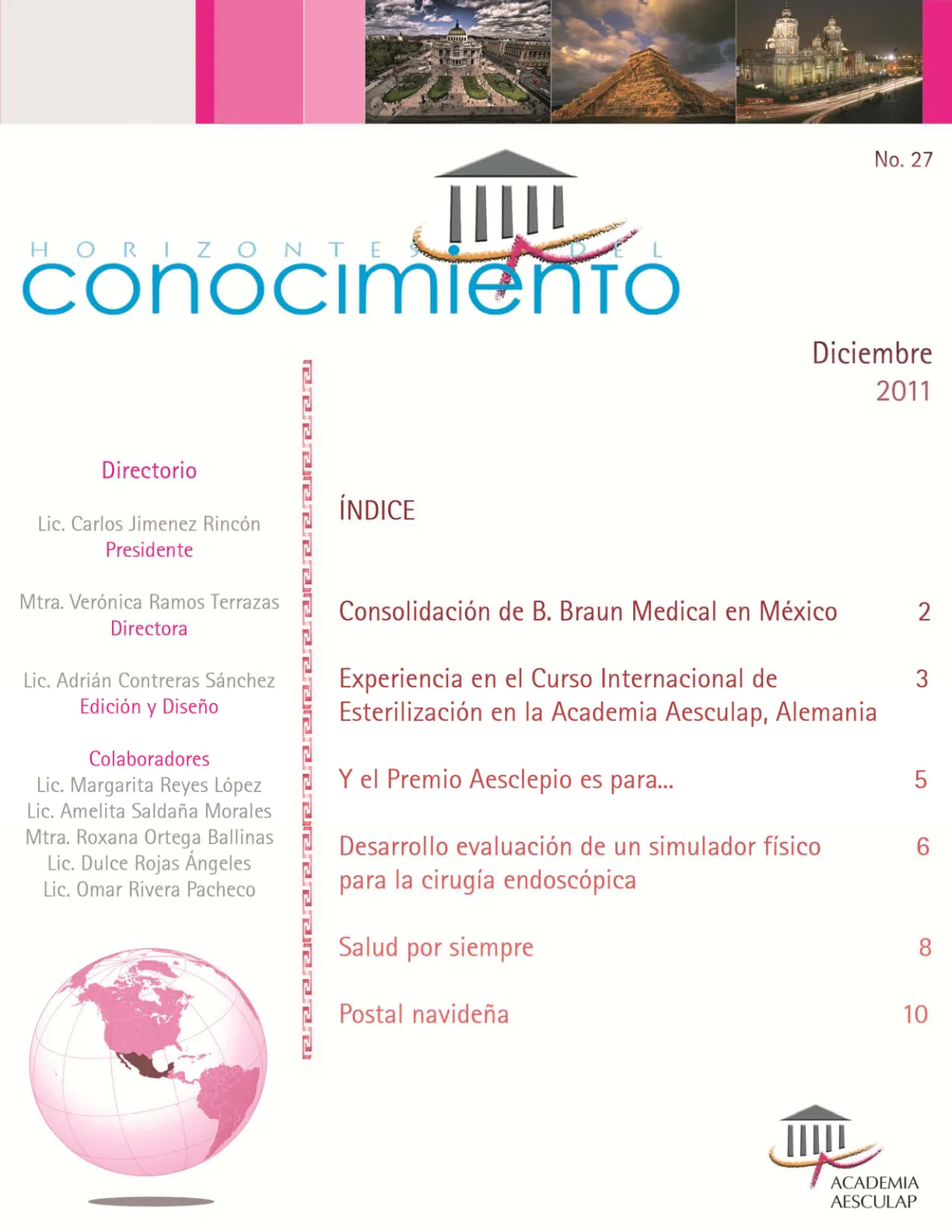 Portada Horizontes del Conocimiento No. 27 | Diciembre 2011