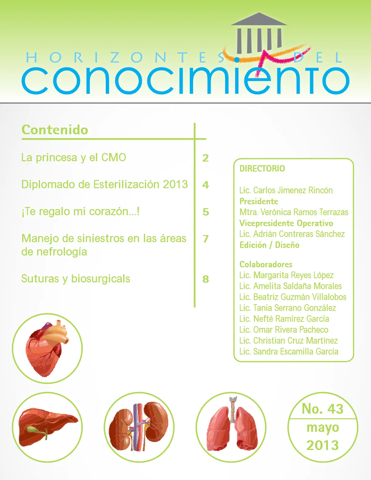 Portada Horizontes del Conocimiento No. 43 | Mayo 2013