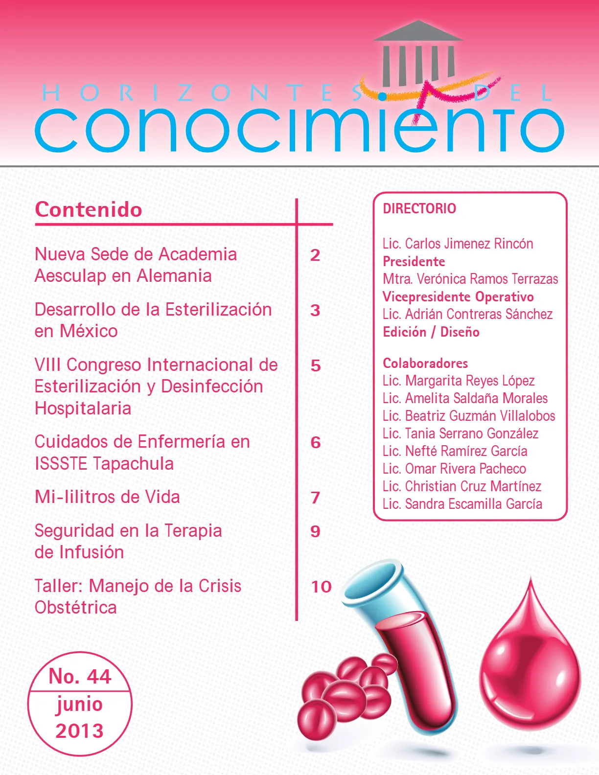 Portada Horizontes del Conocimiento No. 44 | Junio 2013