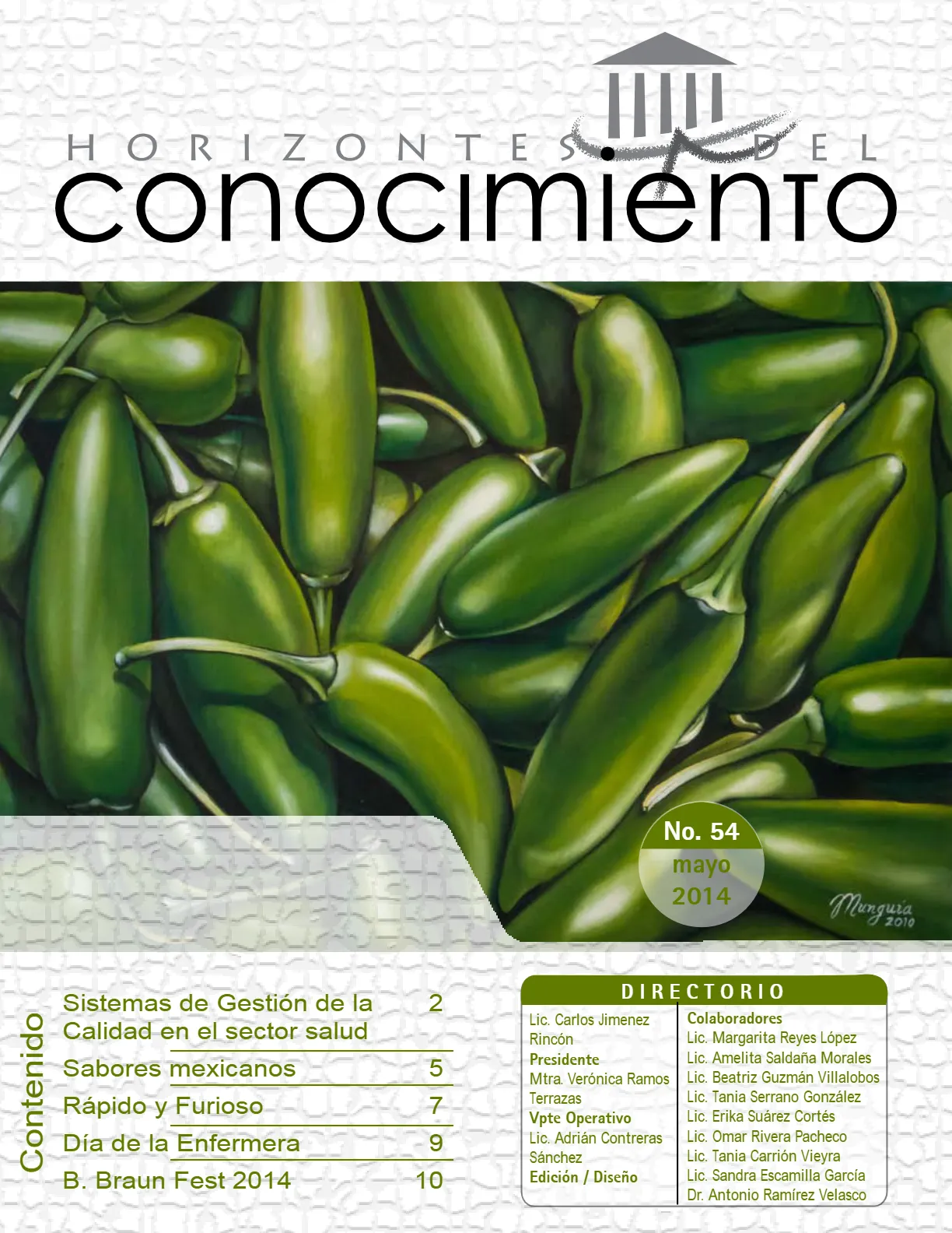 Portada Horizontes del Conocimiento No. 54 | Mayo 2014