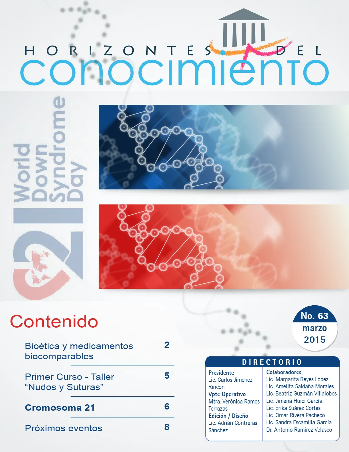 Portada Horizontes del Conocimiento No. 63 | Marzo 2015
