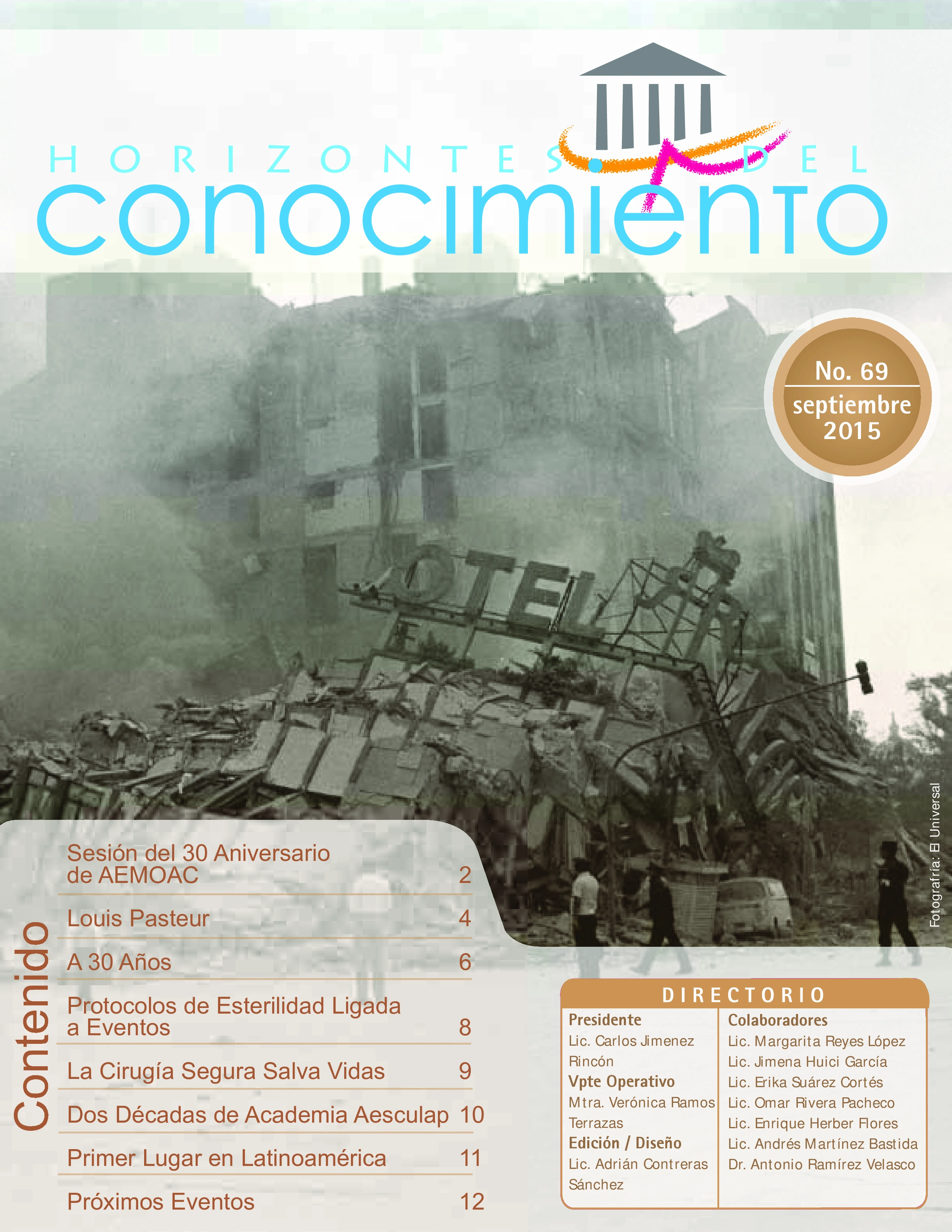 Portada Horizontes del Conocimiento No. 69 | Septiembre 2015