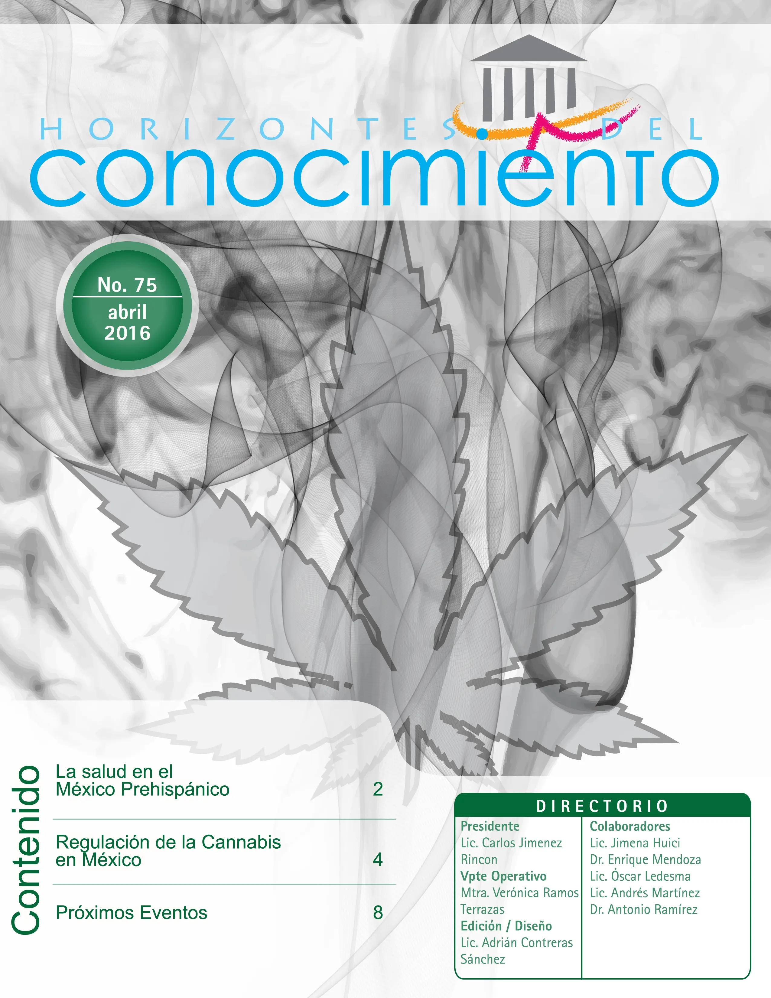 Portada Horizontes del Conocimiento No. 75 | Abril 2016