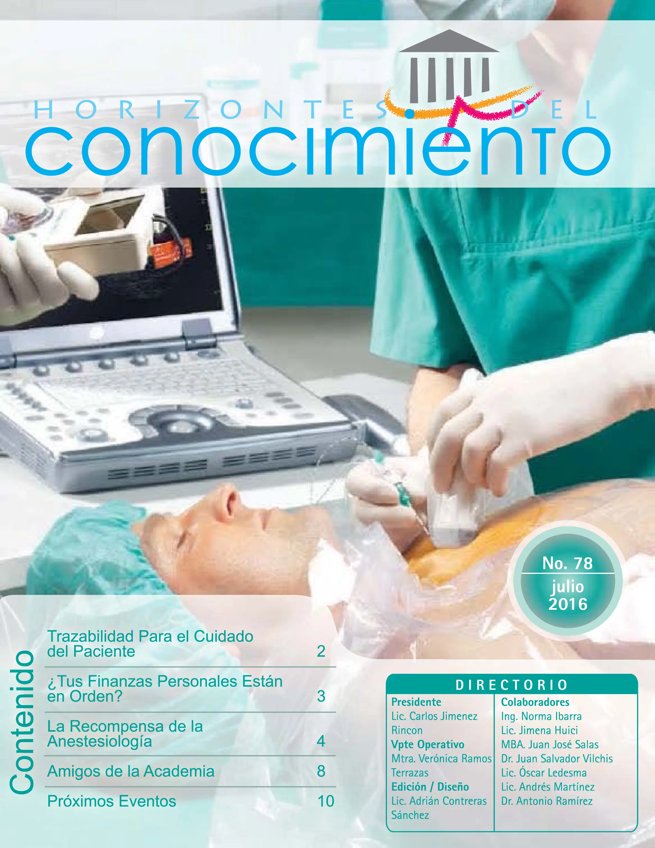 Portada Horizontes del Conocimiento No. 78 | Julio 2016